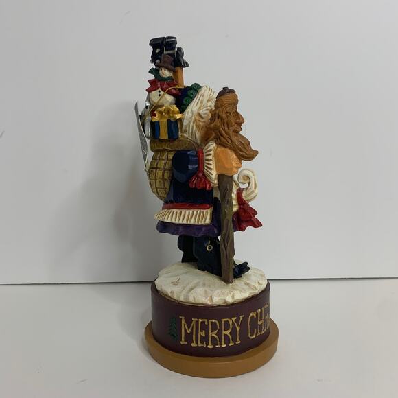 David Frykman Santa w/ Staff Signed Event Piece Merry Christmas Figurine 2000 - Picture 5 of 10
